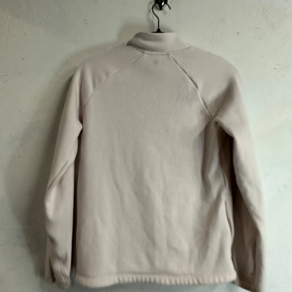 Athleta Girl Fleece Sweater Criss Cross Blush Pink Pullover Ultra Soft Girls 14